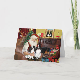 Tomtens två japanska chins helgkort