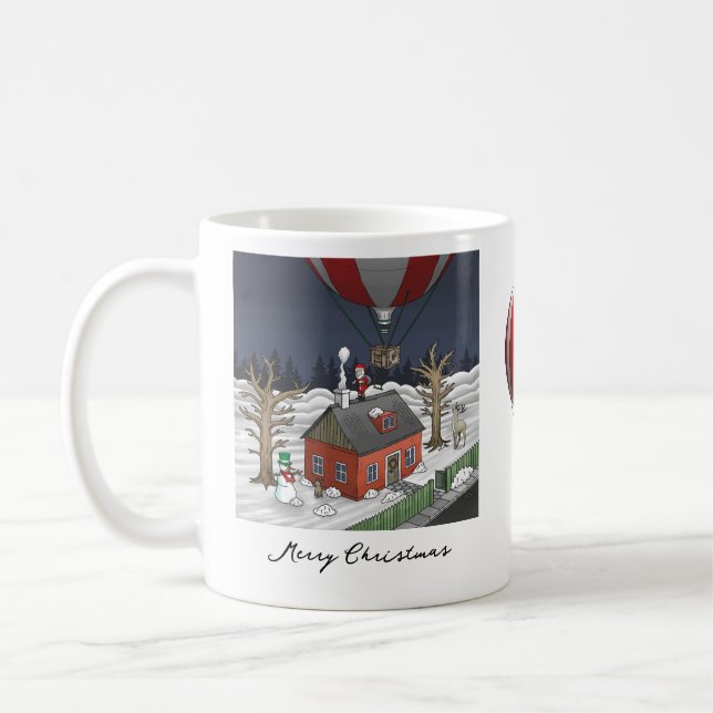 Tomtens varmluftsballong kaffemugg (Vänster)