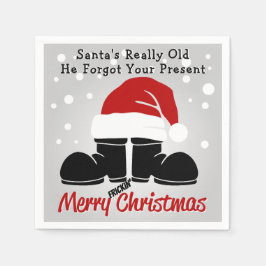 Tomtens Verkligen Gamle-Han glömde Pappersservett