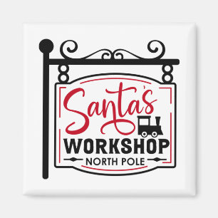 Tomtens workshop-skylt magnet