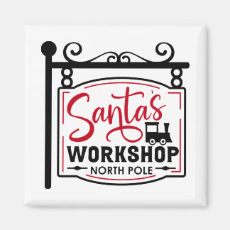 Tomtens workshop-skylt magnet