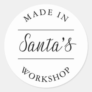 Tomtens workshop Stickor Runt Klistermärke