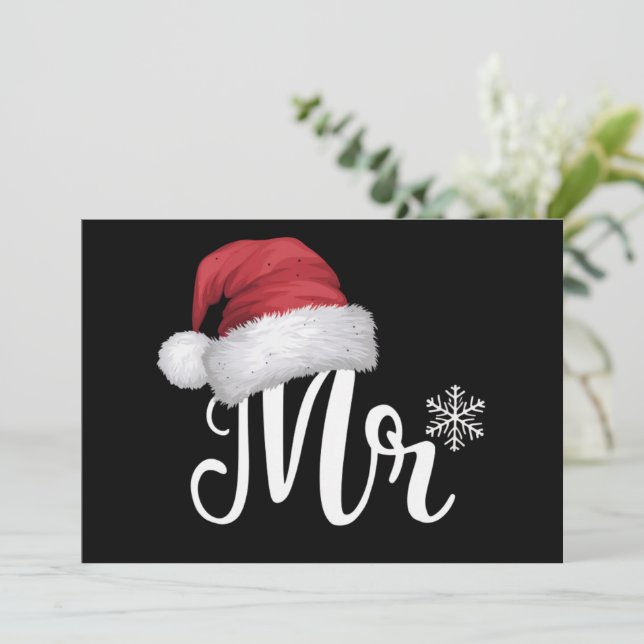 Tomteparet Matchande Julpyjamas Santa Julkort (Stående Fram)