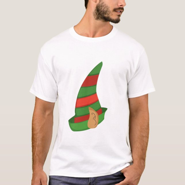 Tomtepassande familjejul t shirt (Framsida)