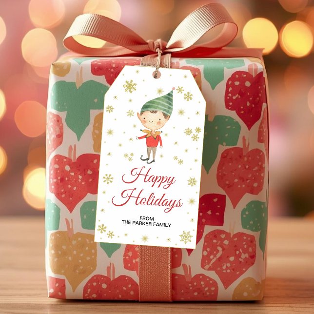 Tomtepresenttaggar | Julfestpresenttagg Presentetikett (Skapare uppladdad)