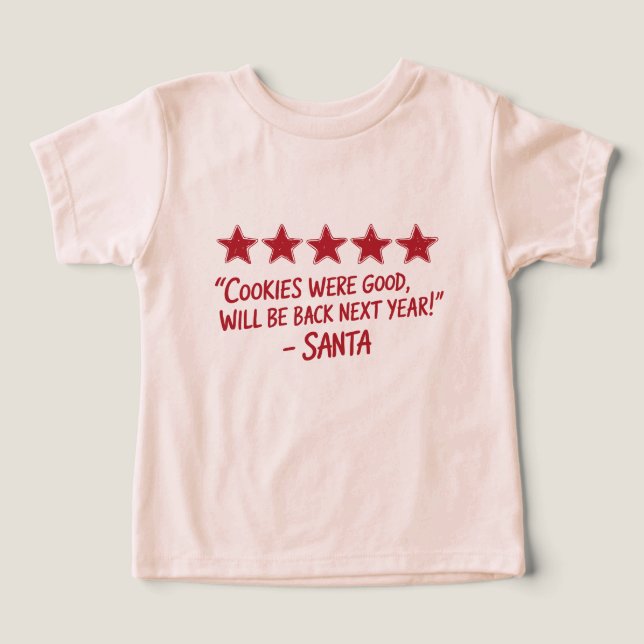 Tomtes 5-stjärniga recension - Juldesign T Shirt (Design Framsida)
