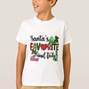 Tomtes favorit nageltekniker God Jul Xmas Ho T Shirt