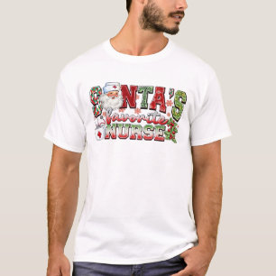 Tomtes favorit sjuksköterska, Glad sjuksköterska,  T Shirt