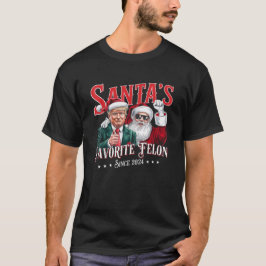 Tomtes favoritfånge 2024 jul rolig Trump T Shirt
