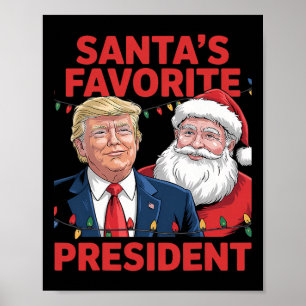 Tomtes favoritpresident Tomte Trump-dans Chris Poster