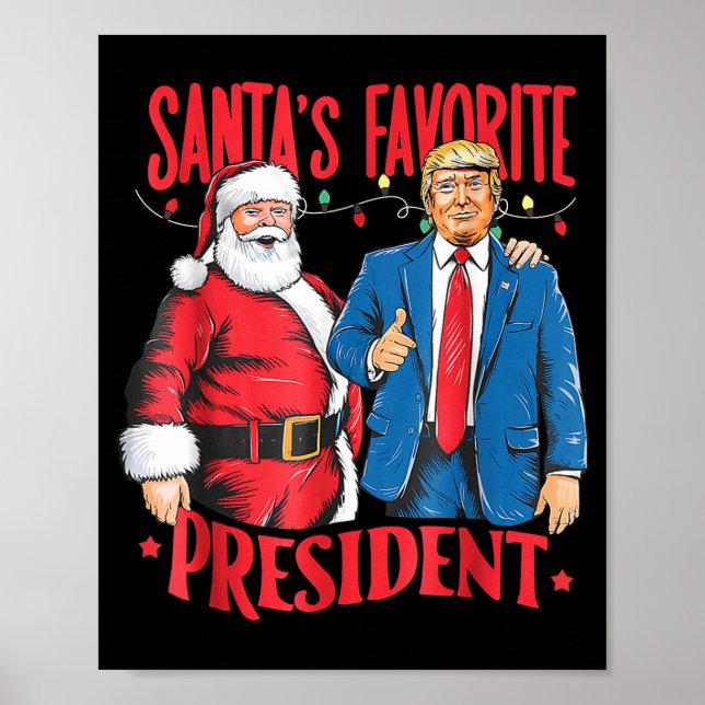 Tomtes favoritpresident Tomte Trump Dans Chris Poster (Framsidan)