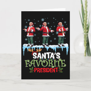 Tomtes favoritpresident Tomte Trump-dans Roligt Kort