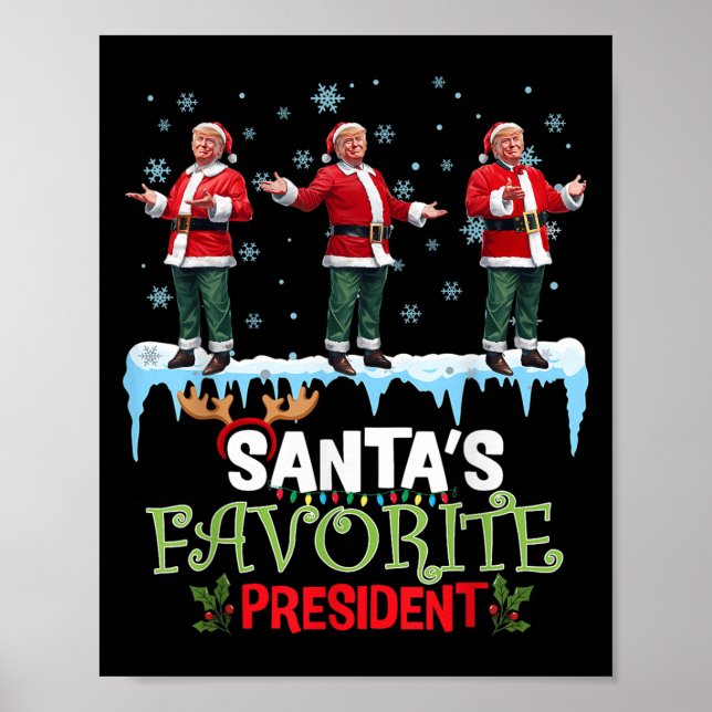 Tomtes favoritpresident Tomte Trump-dans Roligt  Poster (Framsidan)