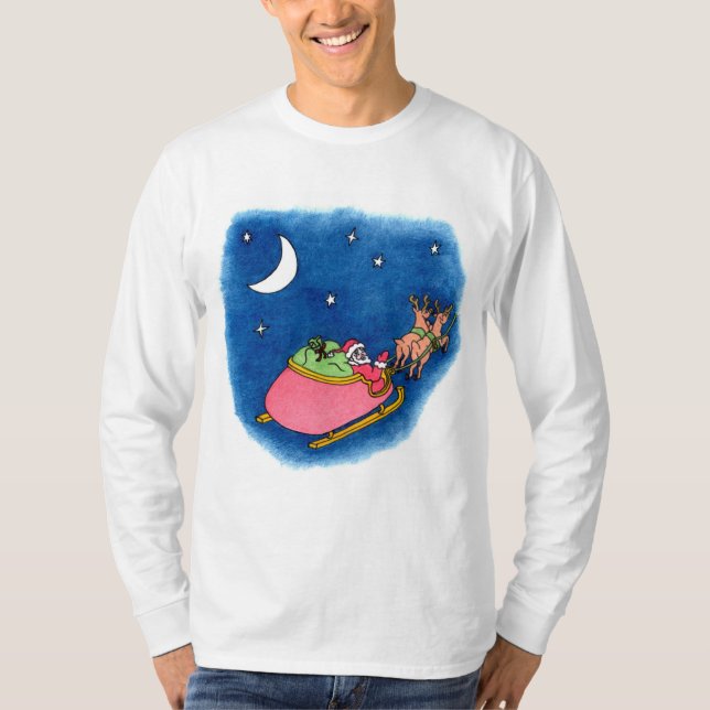 Tomtes herr långärmad t-shirt (Framsida)