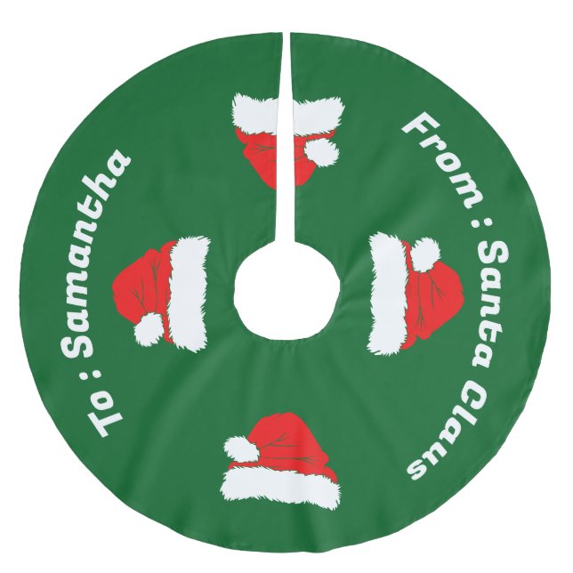 Tomtes julpresent julgransmatta borstad polyester (Framsidan)
