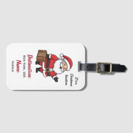 Tomtes julresa bagagebricka
