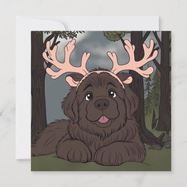 Tomtes Lilla Hjälpare  Julkort (Framsida)