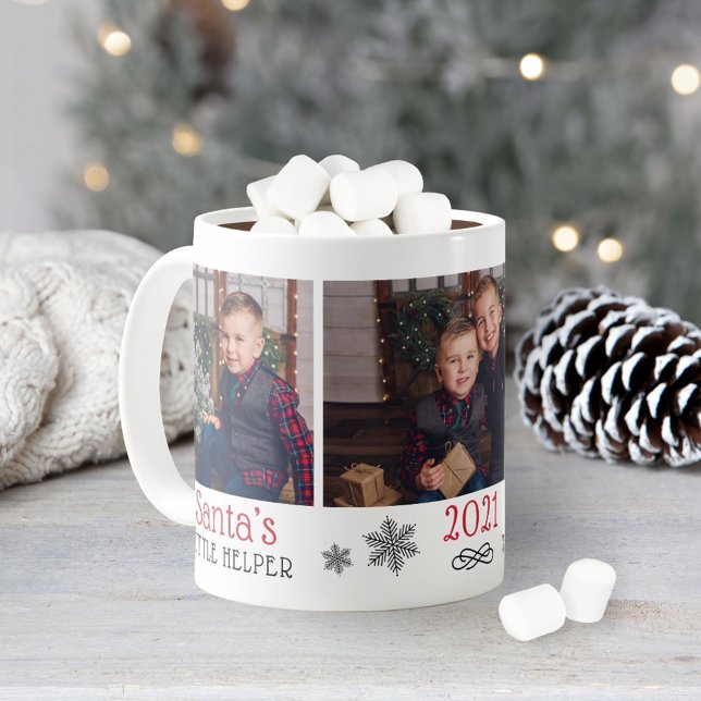 Tomtes Lilla Hjälpreda Röd Foto Jul Kaffemugg (Skapare uppladdad)
