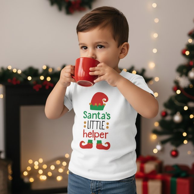 Tomtes lilla hjälpreds jul t shirt (Skapare uppladdad)