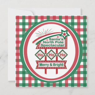 Tomtes Retro Marquee – Ho Ho Ho Glad & Ljus Kort