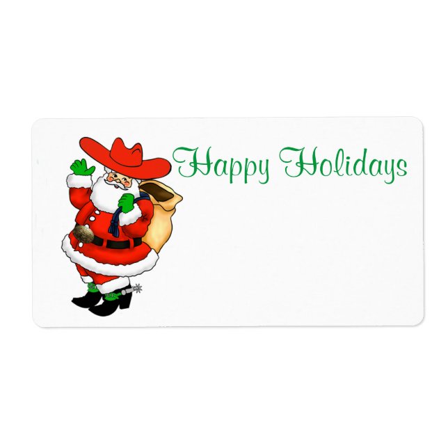 Tomtetikett för jultomten eller Namn bricka-mallen Fraktsedel (Framsidan)