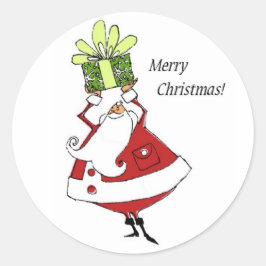 Tomtetiketter Runt Klistermärke