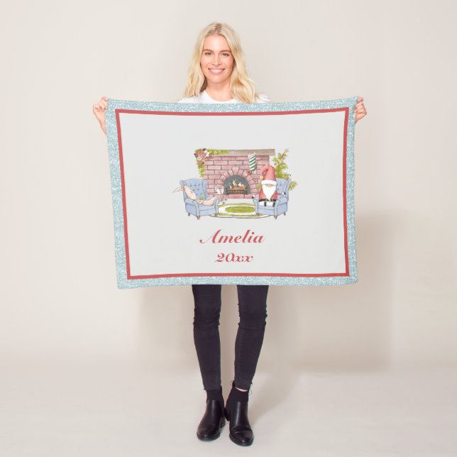 Tomtomtens eget namn År Keepsakys Fleece Blanket (På plats)