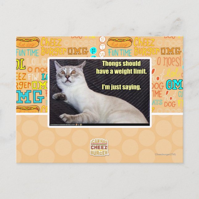 Ton bör ha en viktgräns. vykort (Framsida)