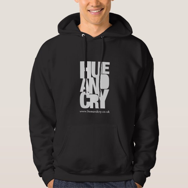 Ton och skrik - Hooded tröja (svarten) Sweatshirt (Framsida)