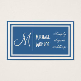 Ton på tonmonogram visitkort