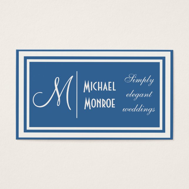 Ton på tonmonogram visitkort (Framsidan)