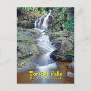 Ton Sai Waterfall, Phuket, Thailand Vykort