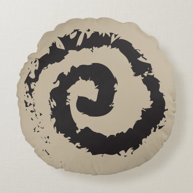 TON TAN SPIRAL Round Dekorativ kudde (Framsidan)