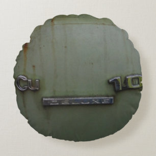 Tona antik grönt rund kudde