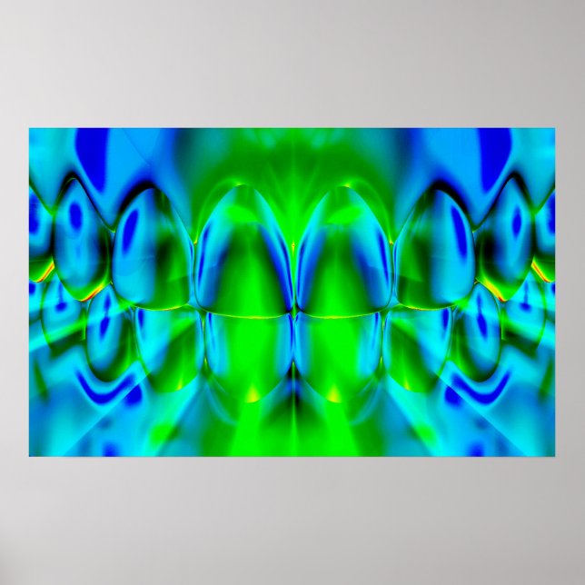 Tona Bitan Dentist Bright Färg Gradient Poster (Framsidan)