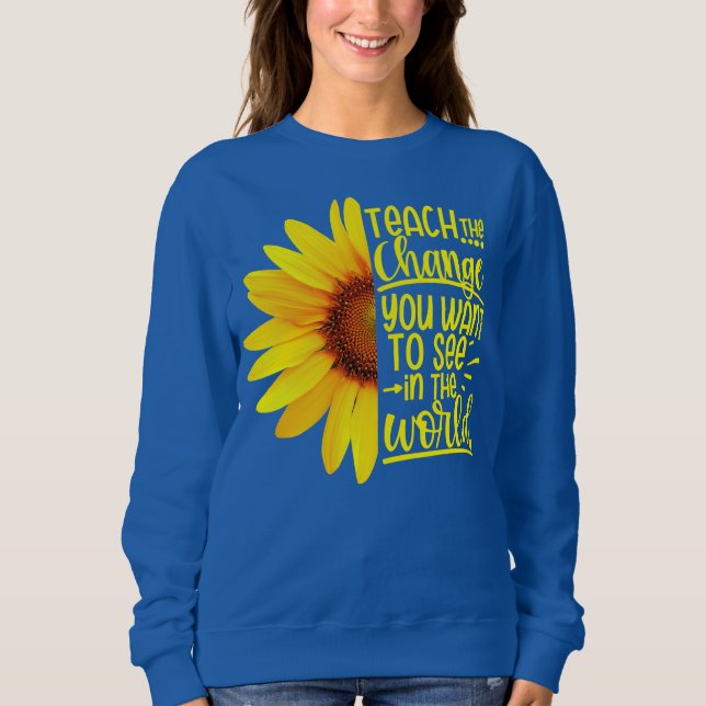 Tona den ändring du vill se i världen t shirt (Framsida)