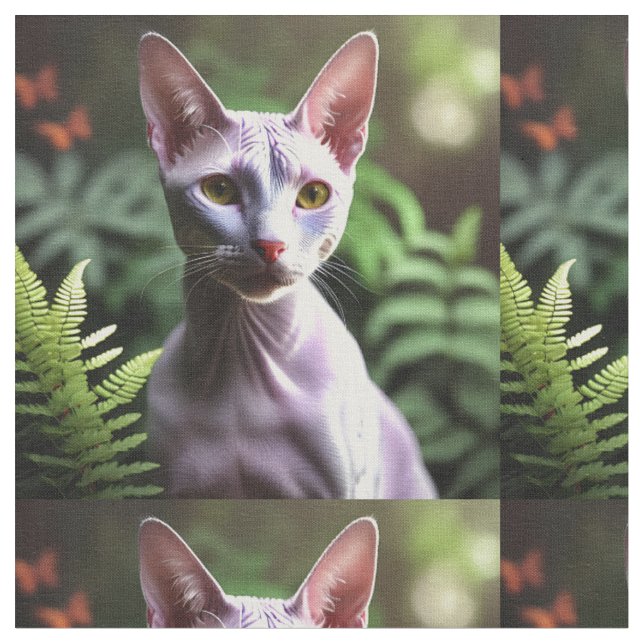 "Tona den hairless Cat: Sleek and Silky" Tyg (Närbild)