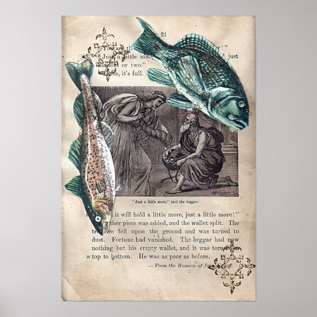 Tona en nyger till fisk poster (Framsidan)