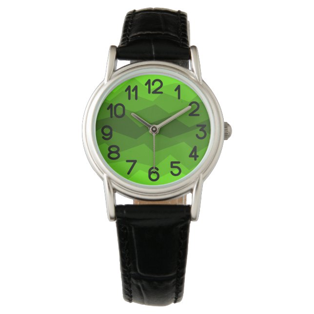 Tona grönt armbandsur (Framsida)