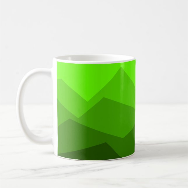 Tona grönt kaffemugg (Vänster)