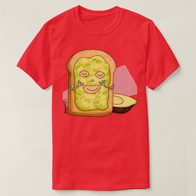 Tona med Avocado-mask T Shirt (Design framsida)