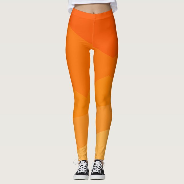 Tona orange leggings (Framsida)