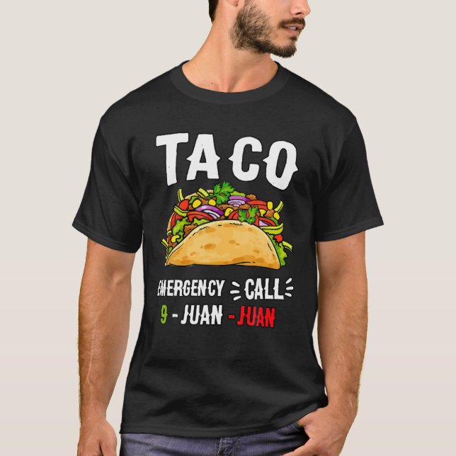 Tona Taco Cinco De Mayo Mexikanska livsmedelsfesti T Shirt (Framsida)