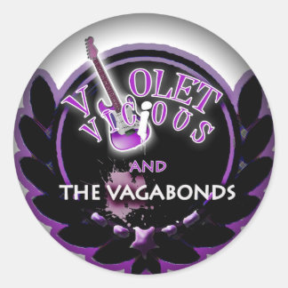 Tona till Black Round Stickers Runt Klistermärke