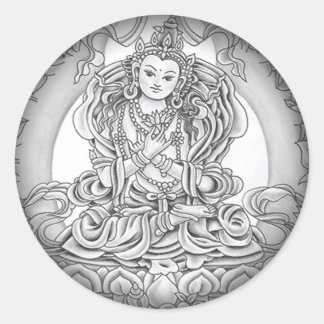 Tona till Black Round Stickers Runt Klistermärke