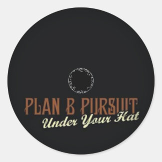 Tona till Black Round Stickers Runt Klistermärke