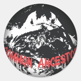 Tona till Black Round Stickers Runt Klistermärke