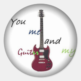 Tona till svarta, runda fästen - Anpassad Runt Klistermärke