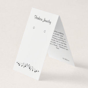 Tonad Vintage Se ivy Vine Earring Visning Cards Visitkort