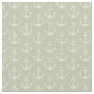Tonal Anchors på Pastellgrå Grön Tyg